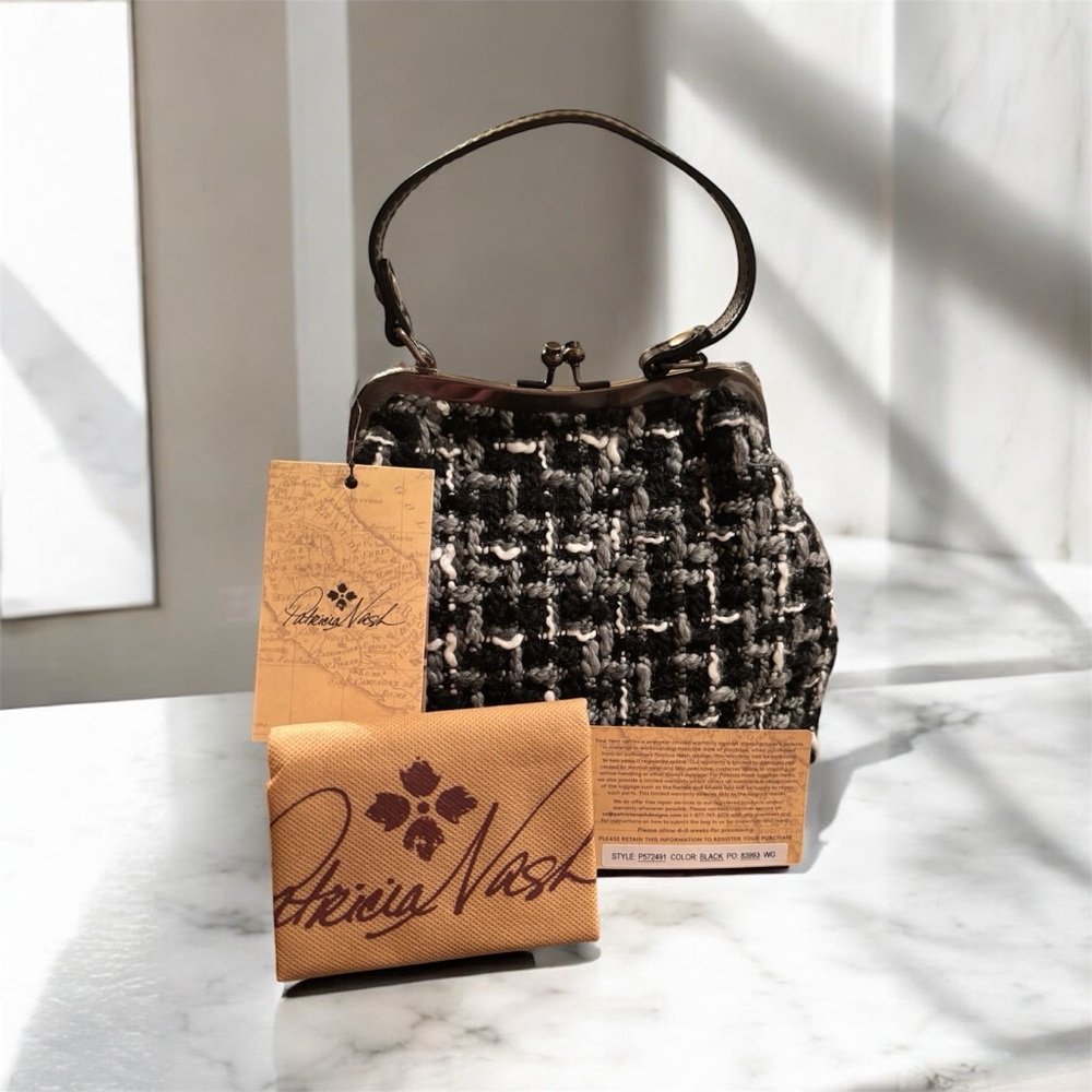 Patricia Nash Tweed Laureana Frame Satchel - Picture 8 of 11